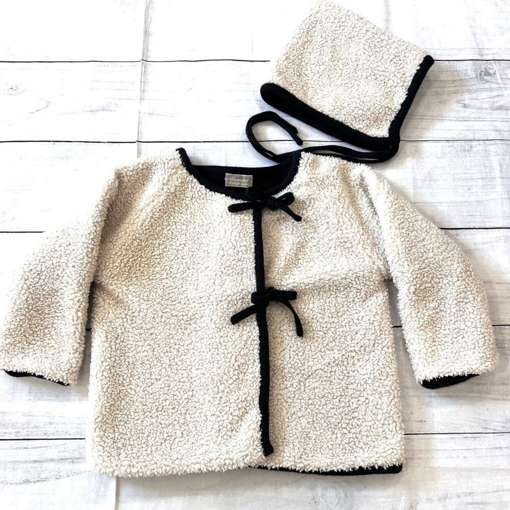 Carmina Poodle Jacket & Matching Bonnet
